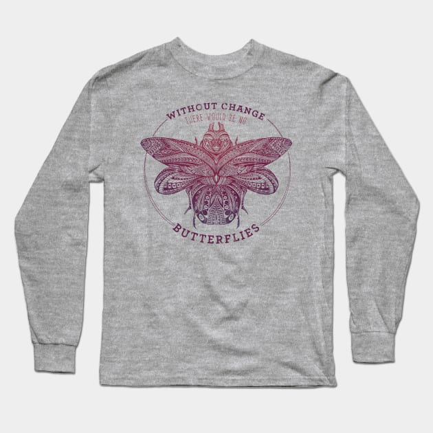 Butterfly - butterflies wings - vintage animals shirt Long Sleeve T-Shirt by OutfittersAve